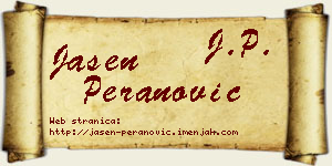 Jasen Peranović vizit kartica